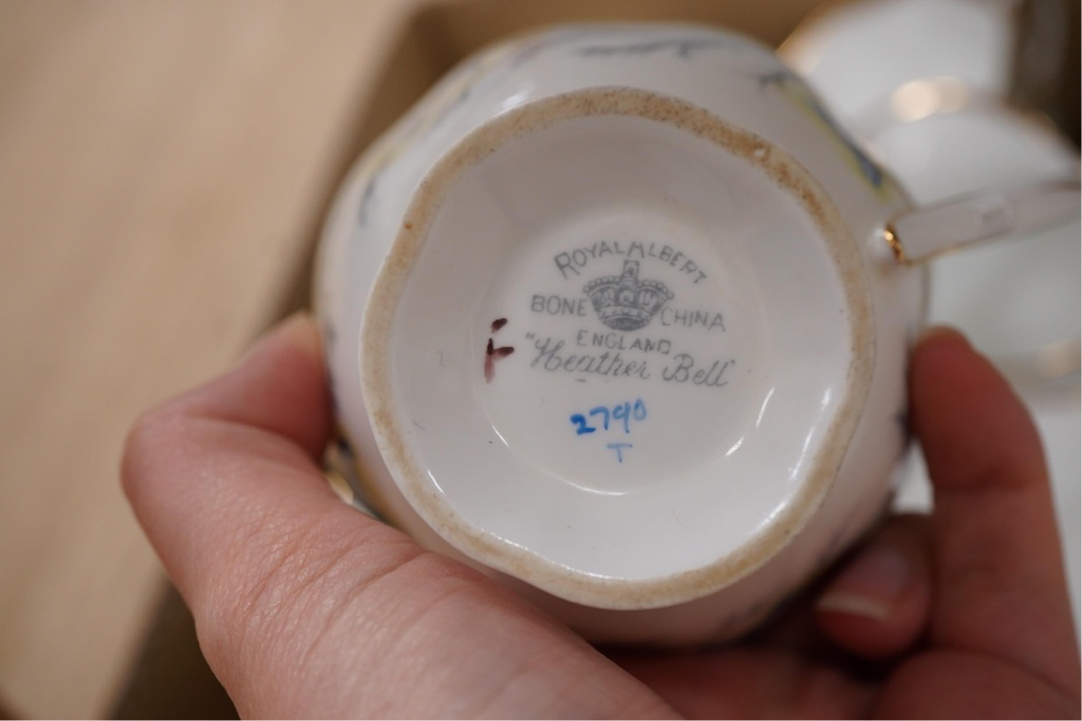 A Royal Albert Heather Bell part tea service